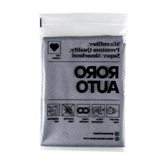 Mikrofiber Oto Cam Bezi 50x70 cm Gri