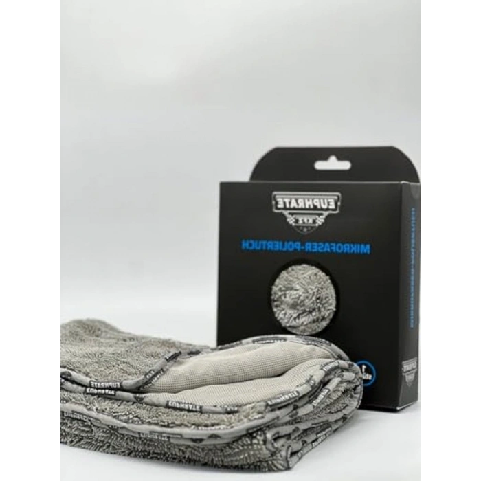 Mikrofiber Oto Temizlik Bezi, 75x55 cm, Gri Renk, 750 GSM