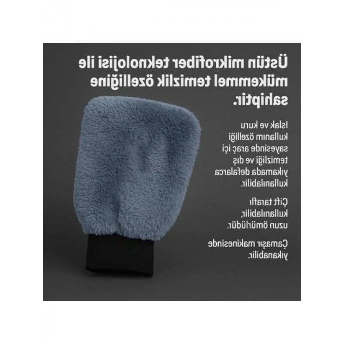 Mikrofiber Oto Yıkama Eldiveni - Derin Temizlik için İdeal