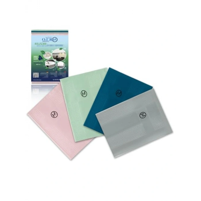 Mikrofiber Temizlik Bezi - 4lü Paket Somon Serisi