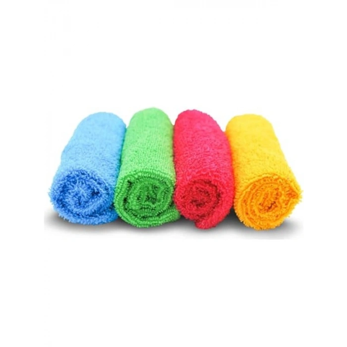Mikrofiber Temizlik Bezi ve Oto Yıkama Süngeri Seti, 4 Adet ve 3 Adet