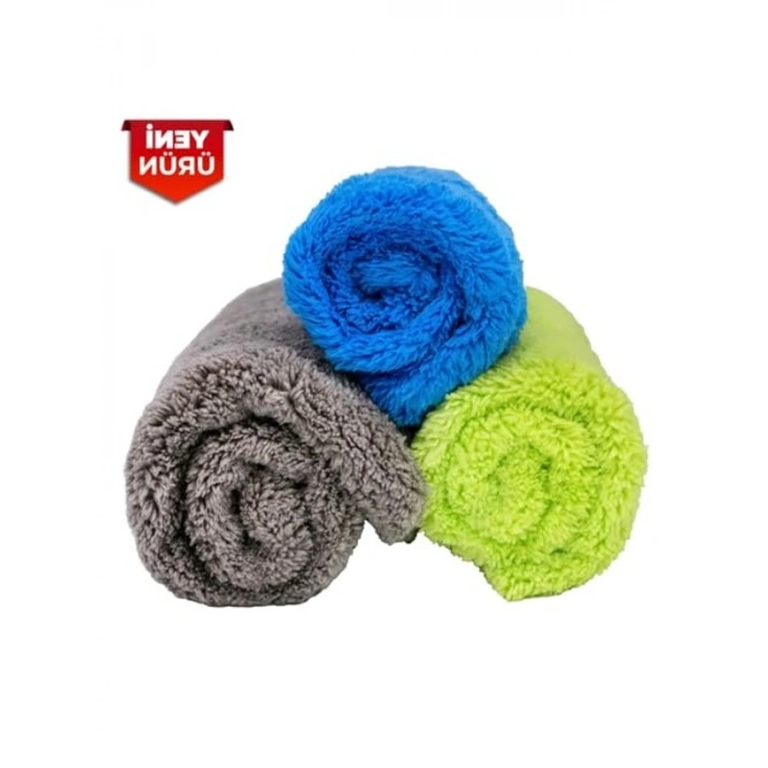 Mikrofiber Temizlik Seti - 3lü Paket, 40x40 cm Boyutunda