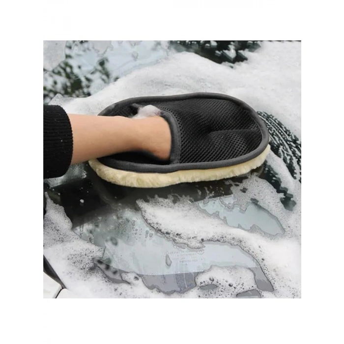 Mikrofiber Yıkama Eldiveni, Çift Taraflı Temizlik ve Parlatma