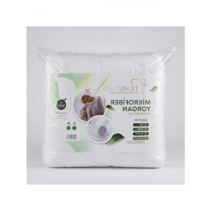 Mikrofiber Yorgan, Çift Kişilik ve Ekstra Yumuşak Boncuk Elyaf ile