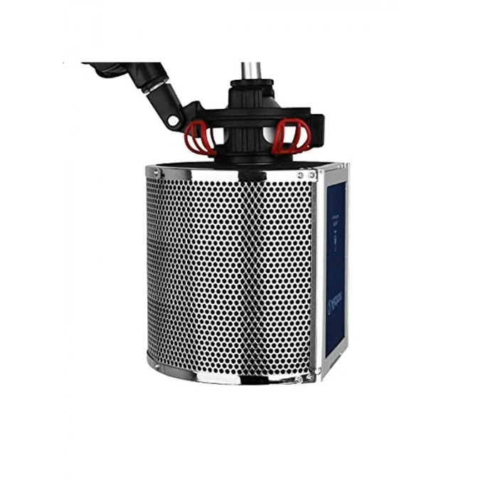 Mikrofon ses yalıtım paneli, pop filtre ile birlikte