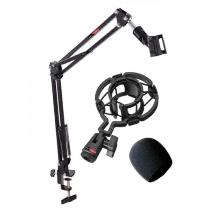 Mikrofon Standı Seti - Shock Mount ve Sünger ile Birlikte