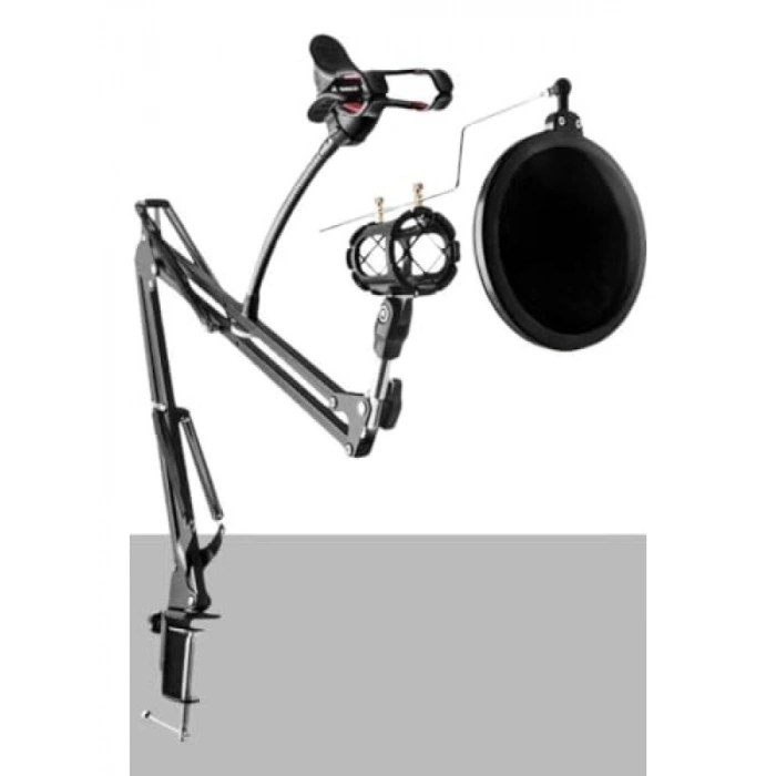 Mikrofon Standı - Shock Mount ve Pop Filter Seti