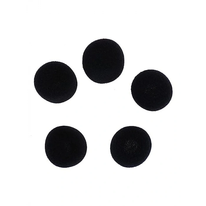 Mikrofon Süngeri ve Pedi, Yaka Mikrofonları İçin Siyah Renkli Yastık