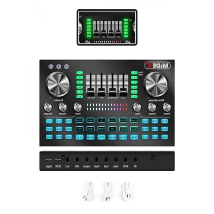 Mikrofon ve Ses Kartı ile Stüdyo Kayıt Seti