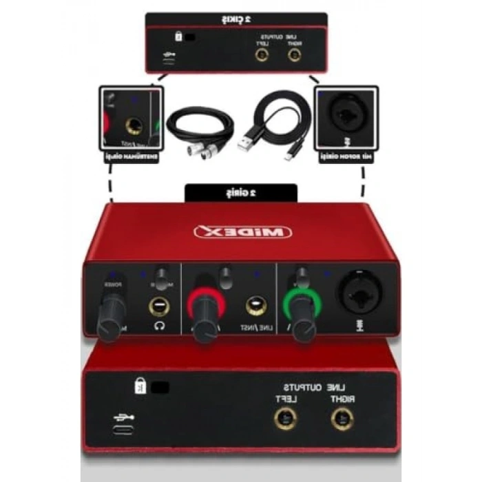 Mikrofon ve Stüdyo Ses Kartı Seti