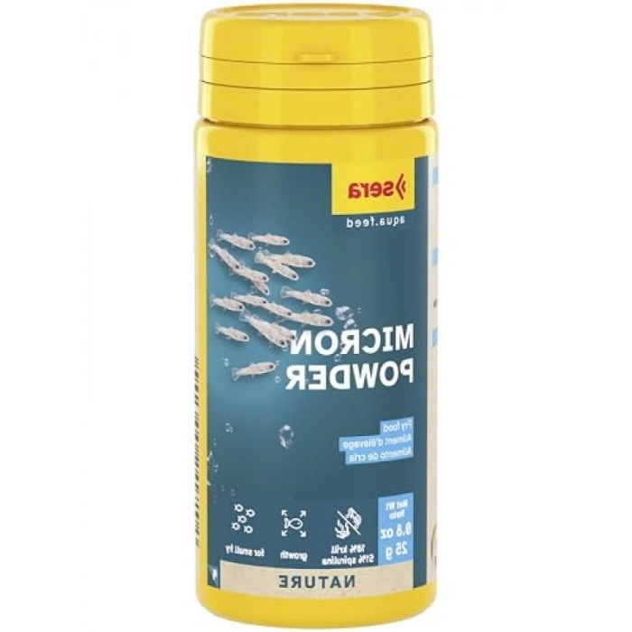 Mikron Toz Balık Yemi 50 ml - Spirulina ve Krill İçeriği