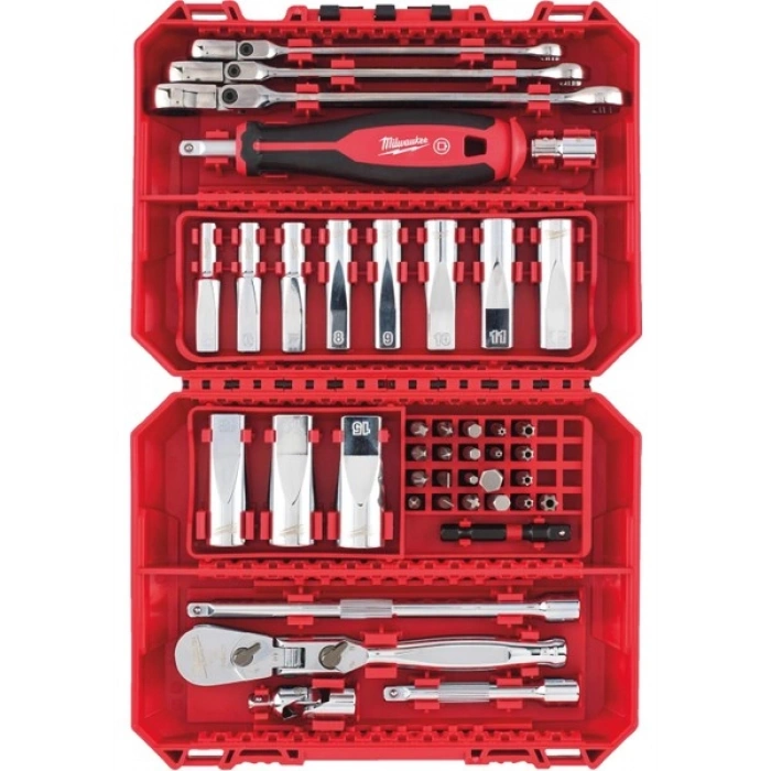 Milwaukee 1/4 Cırcır Tornavida Kollu Lokma Seti 42 Parça - 4932498382