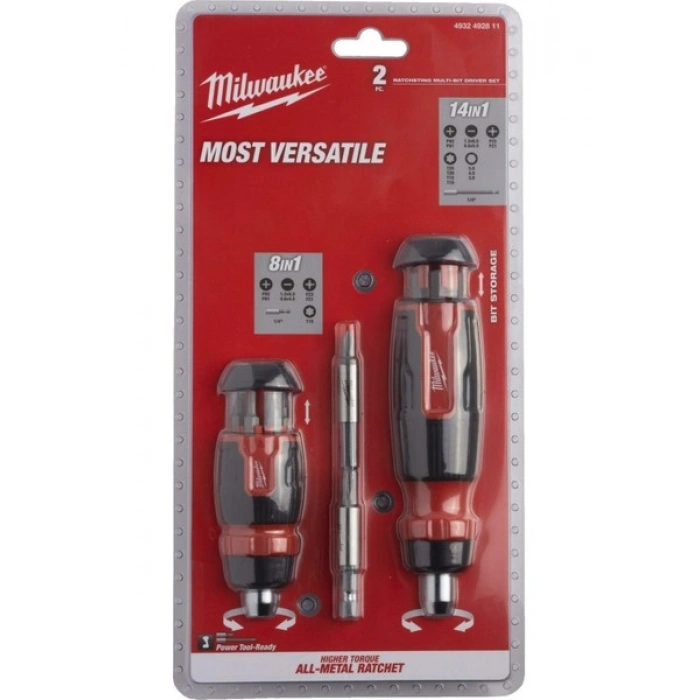 Milwaukee Cırcırlı Tornavida Seti 2 parça - 4932492811
