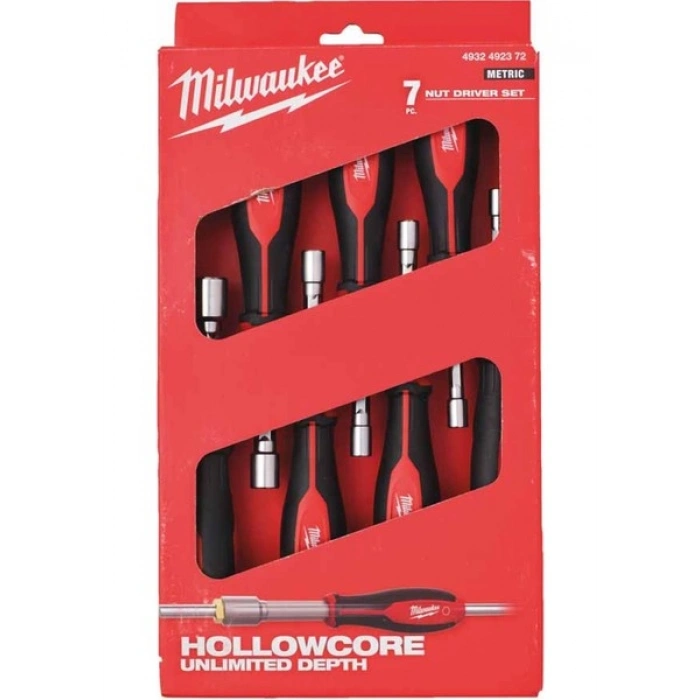 Milwaukee Hollowcore Manyetik Lokma Tornavida Set - 7 Parça 4932492372