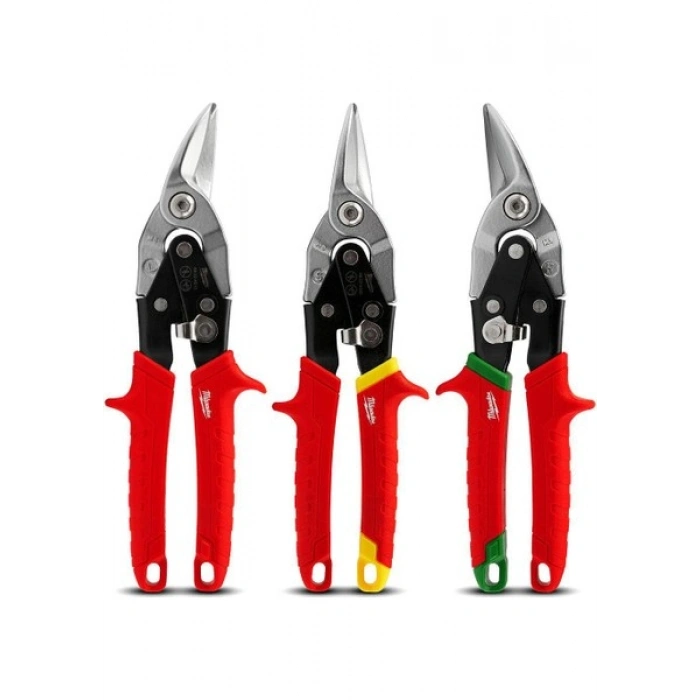 Milwaukee Kaportacı Makası Seti 3 Parça Sağ-Sol-Düz 260 Mm - T48224533
