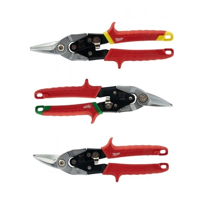 Milwaukee Kaportacı Makası Seti 3 Parça Sağ-Sol-Düz 260 Mm - T48224533