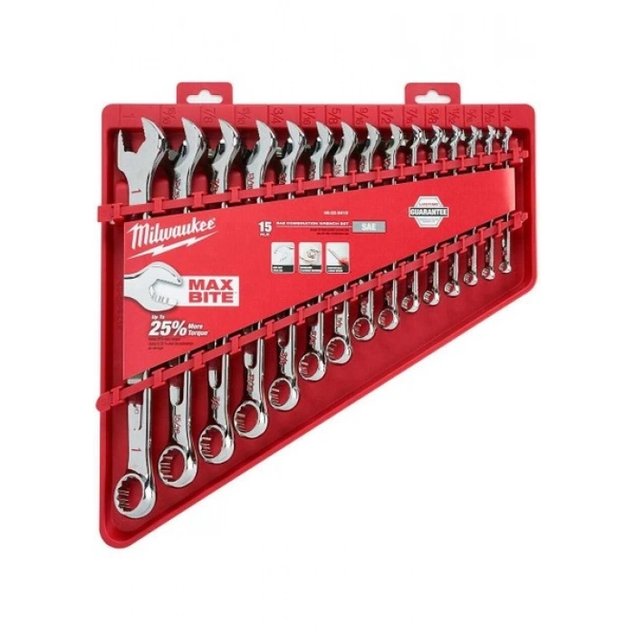 Milwaukee Kombine Anahtar Seti 15 Parça Max Bıte - 4932464996