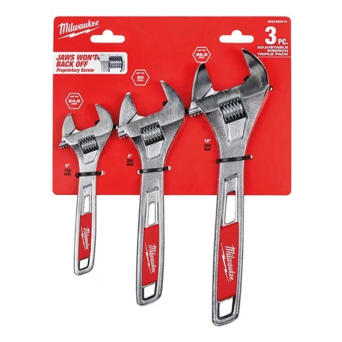 Milwaukee Kurbağacık Set 3 Parça 150/200/250 mm - 4932493414