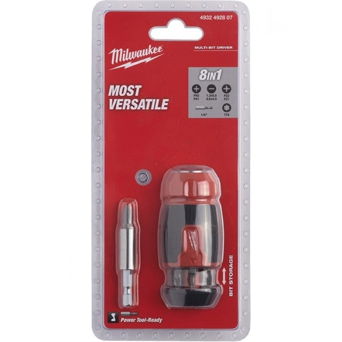 Milwaukee Multi Uç Kompakt Tornavida 8 Parça 4932492807