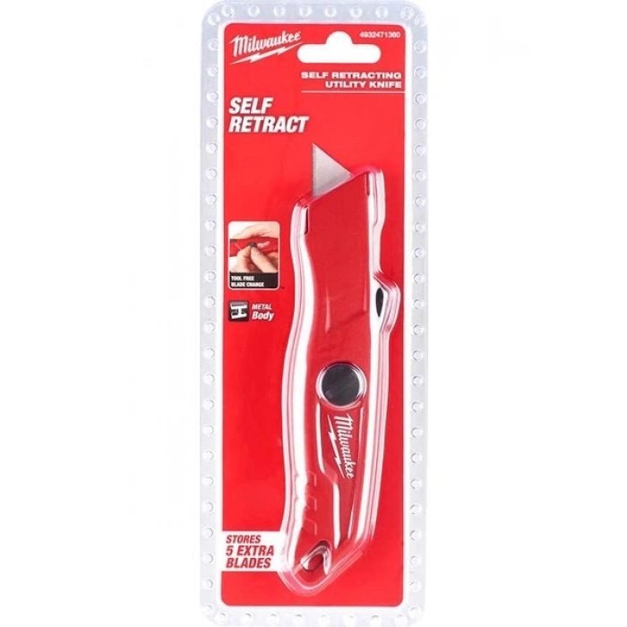 Milwaukee Otomatik Geri Çekmeli Maket Bıçağı - 4932471360