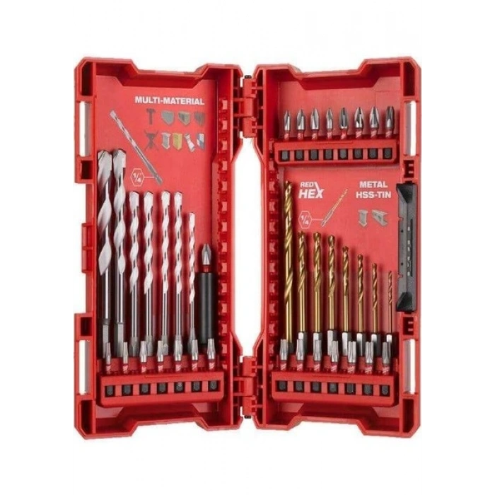 Milwaukee T4932479853 Shockwave 39 Parça Delme Vidalama Seti