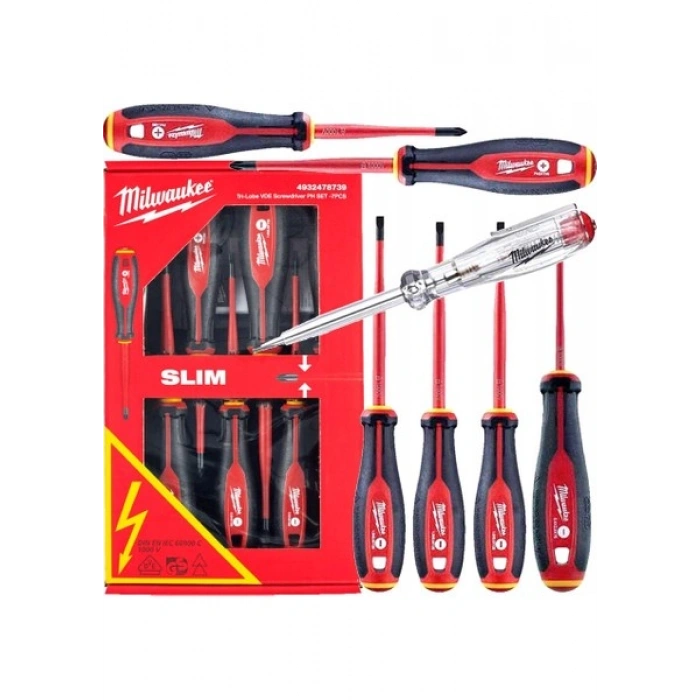 Milwaukee Tri-Lobe VDE 7 Parça Tornavida Seti - 4932478739