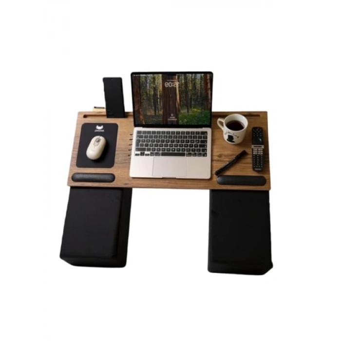 Minderli Ekstra Geniş Ergonomik Laptop ve Oyun Masası