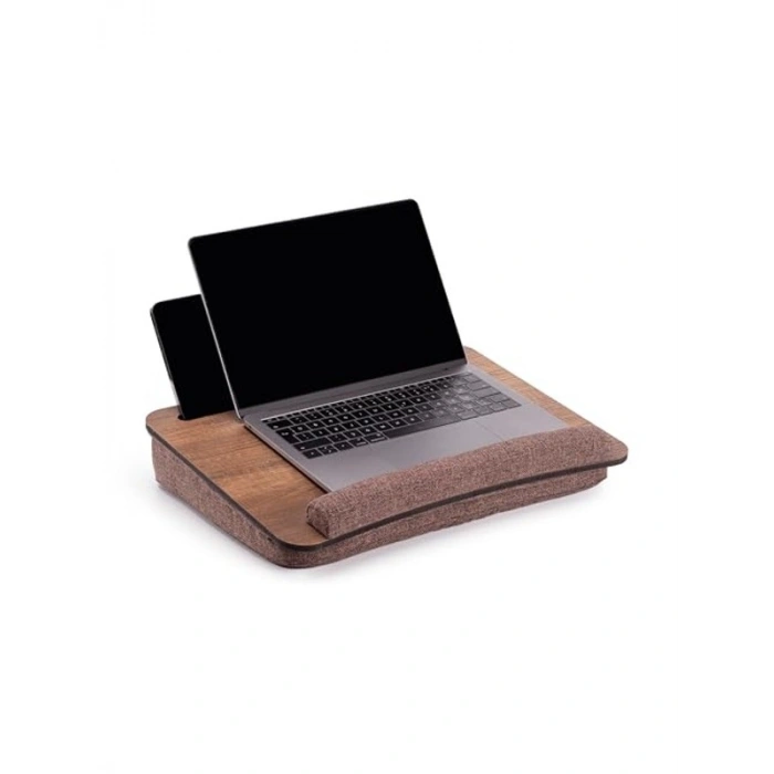Minderli Laptop Sehpası, Ceviz Renk, Rahat Kullanım İçin