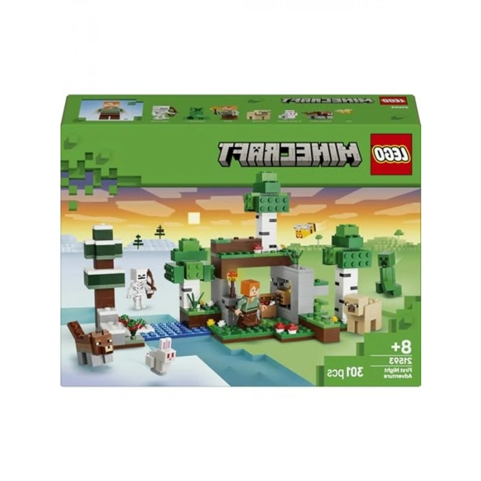 Minecraft İlk Gece Macerası Seti - 301 Parça Yaratıcı Oyuncak
