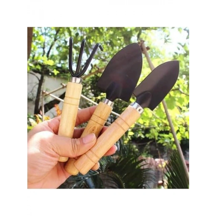 Mini Ahşap Bahçe Seti, 3 Adet Eğlenceli Hobi Projesi