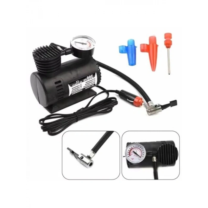 Mini Araç Hava Kompresörü, 300 PSI Lastik Şişirme için Taşınabilir Cihaz