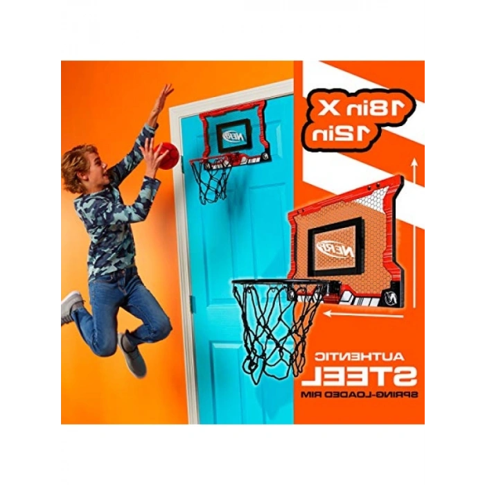 Mini Basketbol Potası Seti - Kapı Üstü Kullanım için Dayanıklı Çelik Çerçeve ve Mini Top