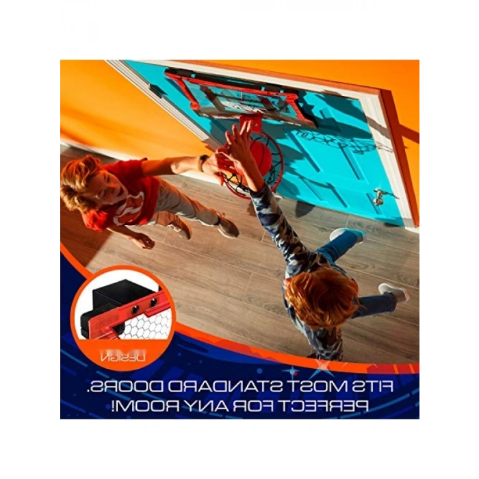 Mini Basketbol Potası Seti - Kapı Üstü Kullanım için Dayanıklı Çelik Çerçeve ve Mini Top