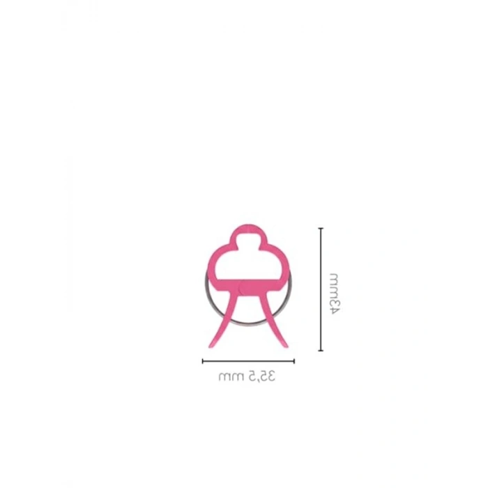 Mini Boy Bitki Bağlama Mandalı, 10 Adet Pembe Renkli