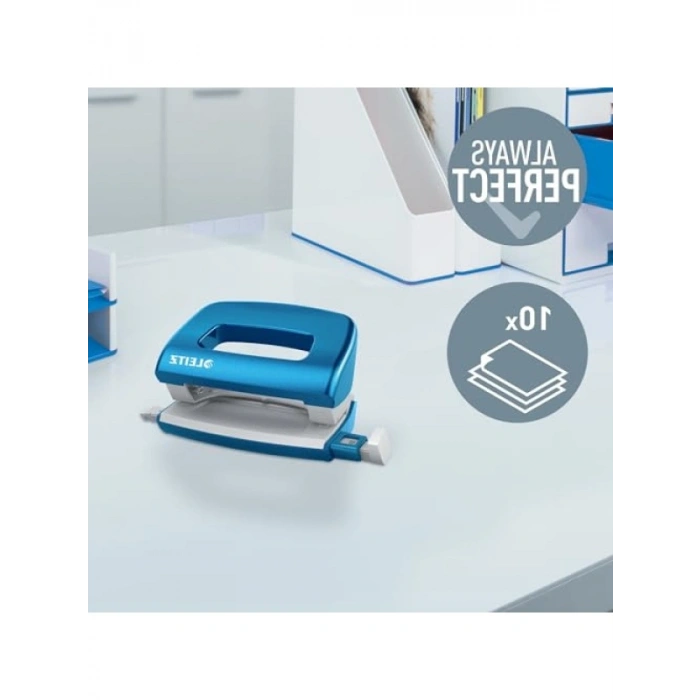 Mini Delgeç, Metalik Mavi, 10 Sayfa Kapasiteli