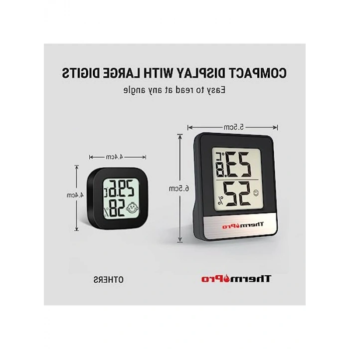 Mini Dijital Termometre ve Nem Ölçer, Mıknatıslı Oda Sensörü ile İç Mekan İzleme
