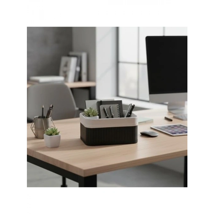 Mini Dikdörtgen Bambu Düzenleyici, 20x15x10 cm, Çok Amaçlı