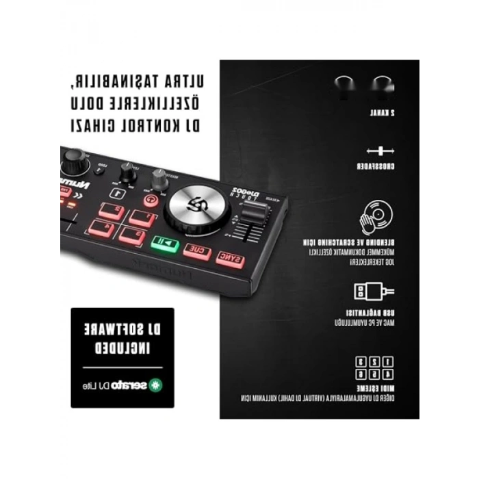 Mini DJ Kontrol Cihazı - 2 Panelli USB DJ Konsolu