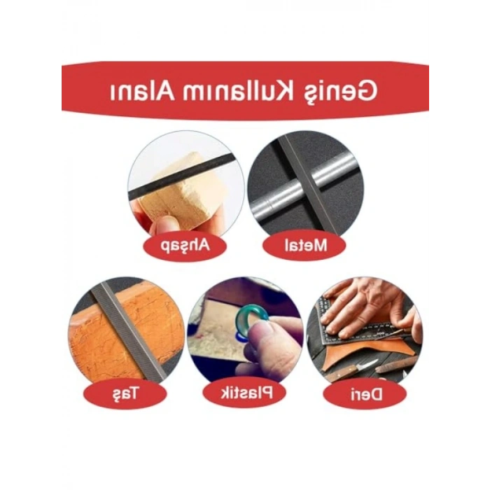 Mini Eğe Seti - 6 Parça, 18 cm