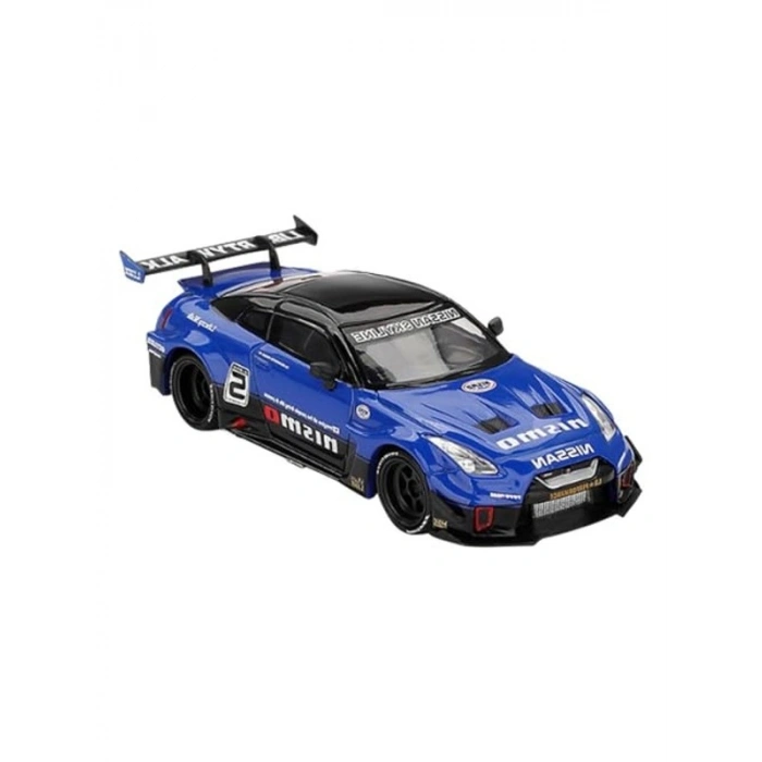 Mini GT 1/65LB Nissan 35GT-RR Diecast Model Araç, Mavi
