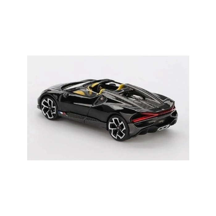 Mini-GT MGT01058-L Bugatt W16 Mistral Siyah 2024 Ölçek 1/64 Model Araba