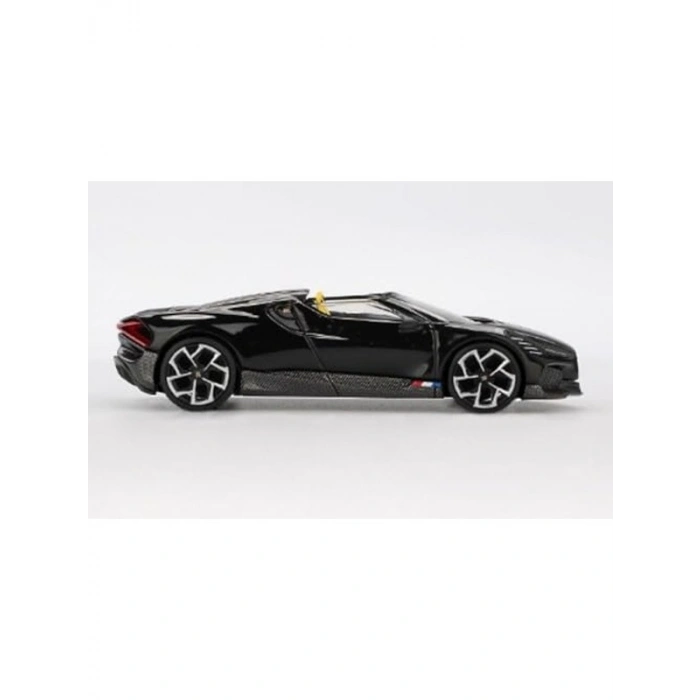 Mini-GT MGT01058-L Bugatt W16 Mistral Siyah 2024 Ölçek 1/64 Model Araba
