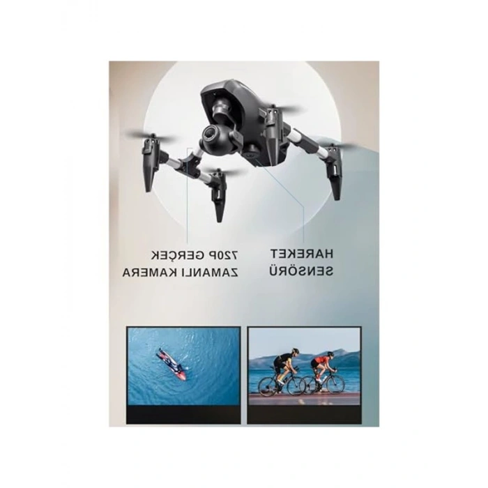 Mini Kameralı Uzaktan Kumandalı Drone, HD Takla Atabilen