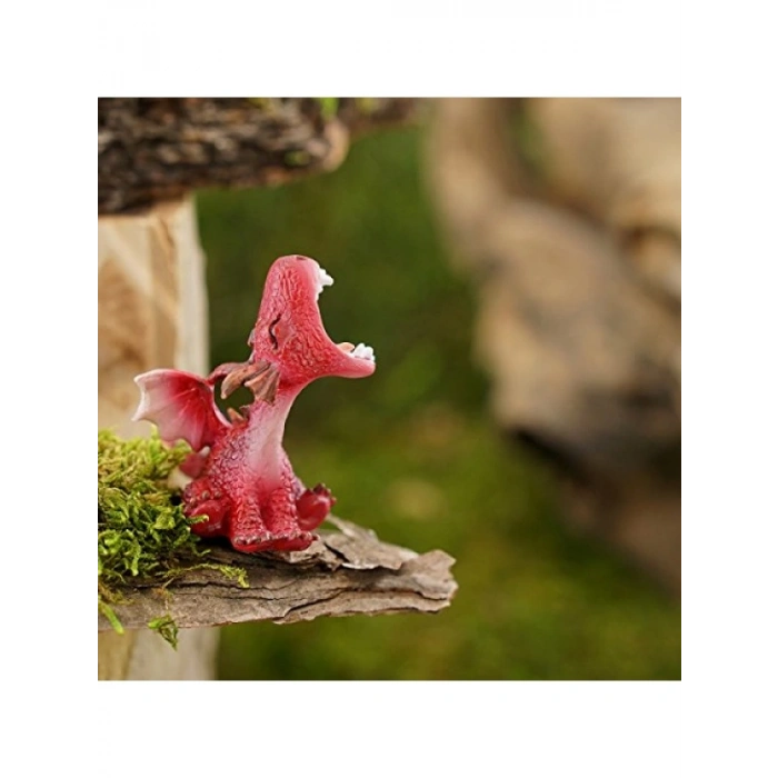 Mini Kırmızı Ejderha Heykelcik - 5 cm