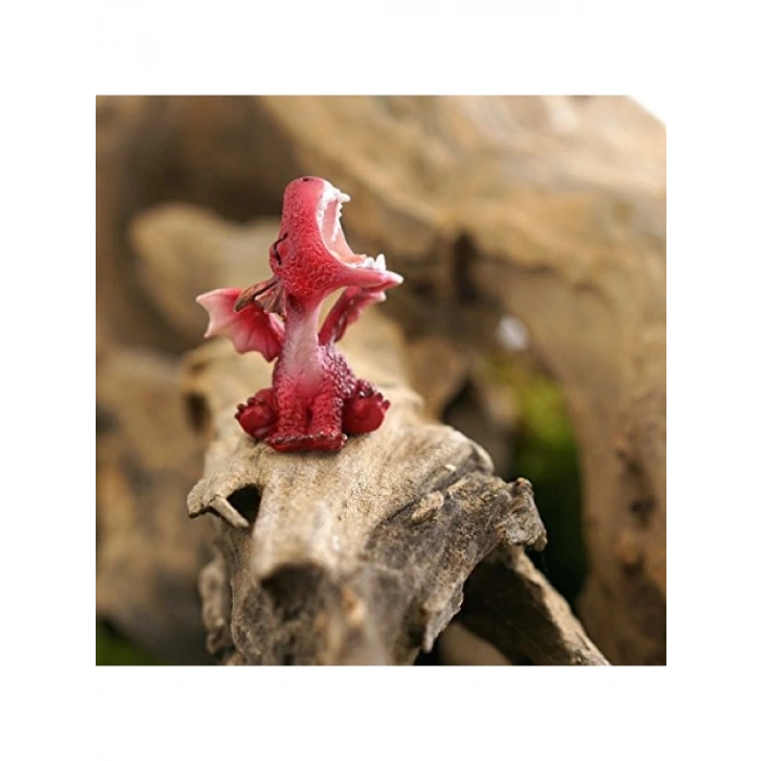 Mini Kırmızı Ejderha Heykelcik - 5 cm