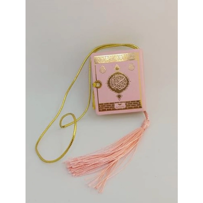 Mini Kuranı Kerim - Araba İçin Pembe Renk