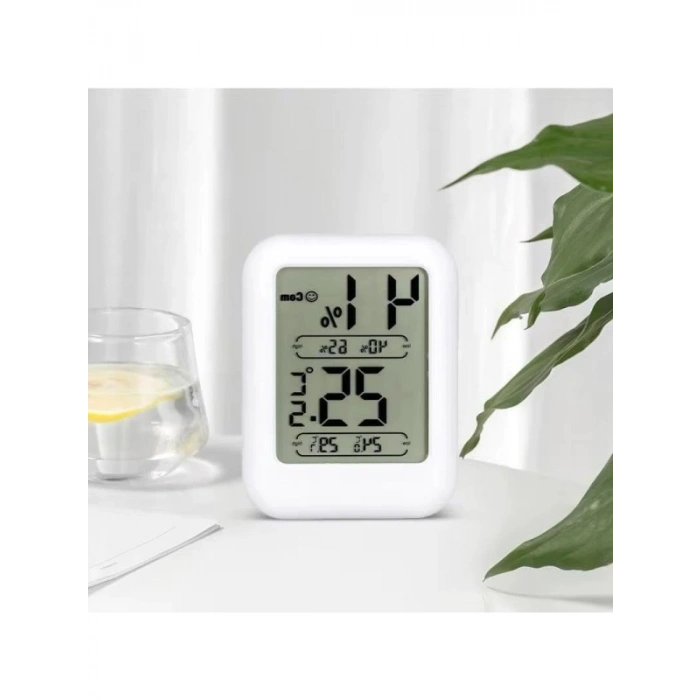 Mini Masa Üstü Dijital Termometre ve Nem Ölçer - Mıknatıslı