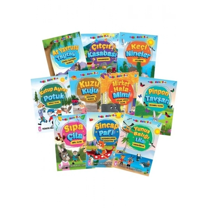 Mini Masallar 5 Set - (10 Kitap) - Nalan Aktaş Sönmez