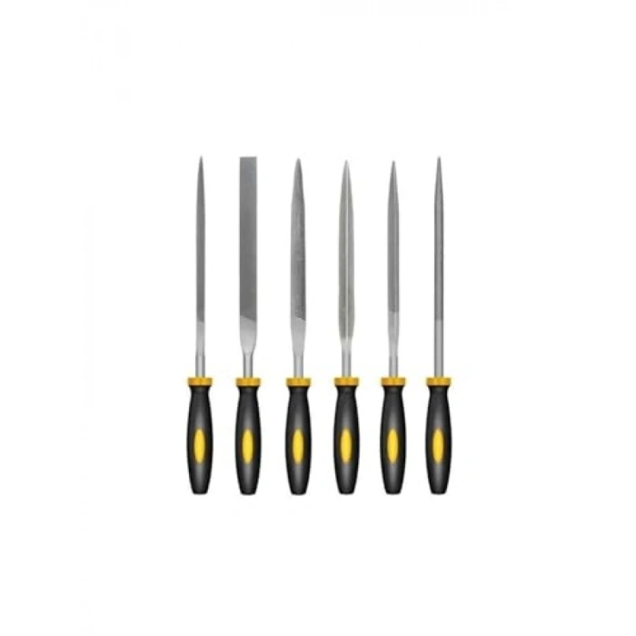 Mini Metal Eğe Seti, 5x180 mm, 6 Parça