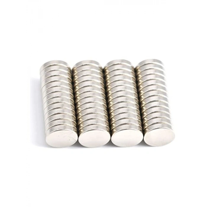 Mini Neodimyum Mıknatıs Disk Seti, 10x2 mm 52 Adet Güçlü Mıknatıs